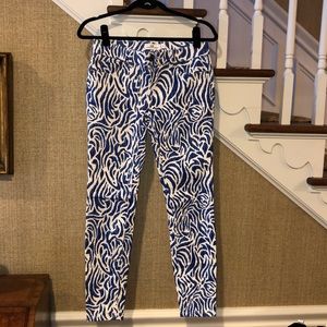 Vineyard Vines Size 2 Denim Printed Skinny Jeans
